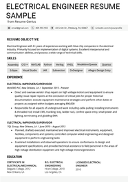 Electrical Engineer Resume Example Writing Tips Resume Genius