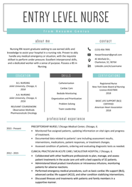 Entry Level Nurse Resume Sample Resume Genius