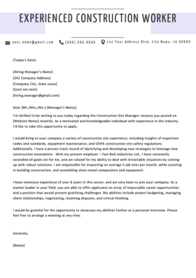 Mechanic Cover Letter Sample Free Download Resume Genius