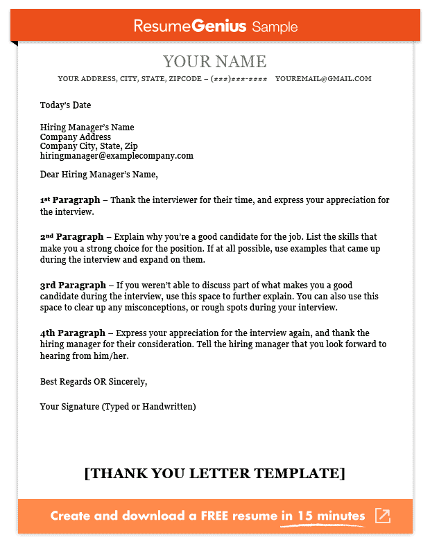 Thank You Letter Template, Sample, and Writing Guide 