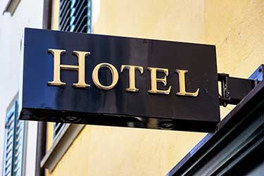hotel sign