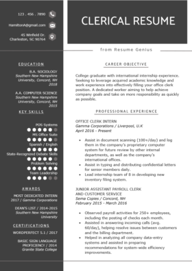 Clerical Cover Letter Example Tips Resume Genius