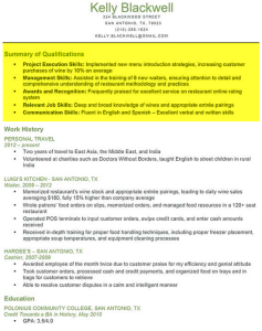 resume summary of qualifications examples