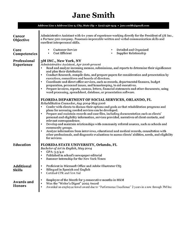 80 Free Professional Resume Examples By Industry