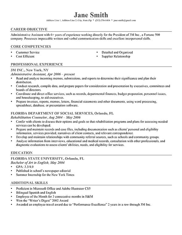 best professional resume templates free download