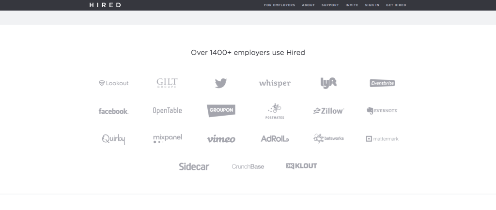 Employers Using Hired
