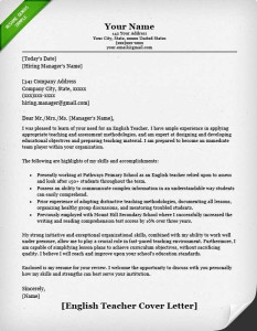 english teacher cover letter example 233x300