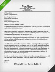 Sample Application Letter For Driver Position Professional Driver 