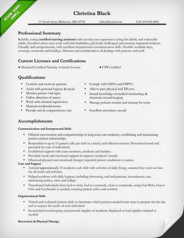 resume templates free nursing