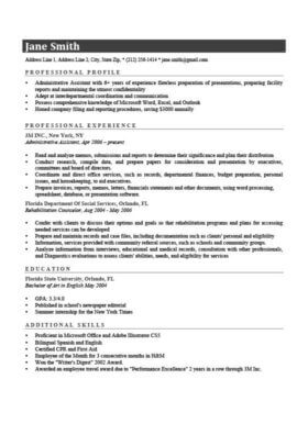 Resume Template Connery Gray