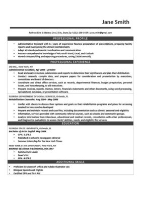 Resume Template Gray Gates