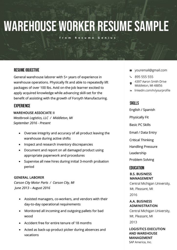 top-17-warehouse-worker-resume-objective-examples