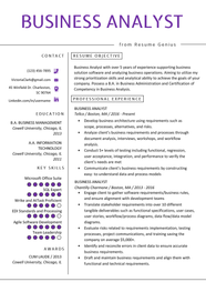 Business Analyst Resume Example Writing Guide Resume Genius