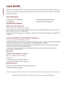 Resume Template Brick Red Empire State