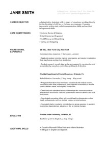 Resume Template Black White House