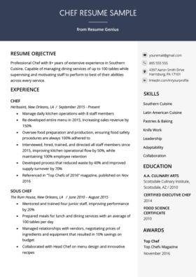 Chef Cover Letter Example Free Download Resume Genius