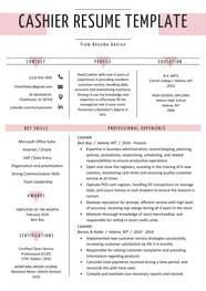 Cashier Resume Sample Writing Guide Resume Genius