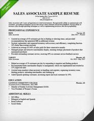 Retail Sales Associate Resume Sample Writing Guide RG