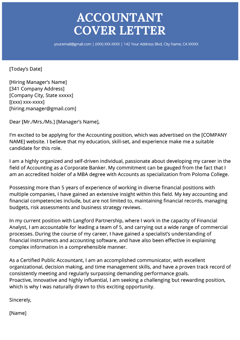 Example Of Professional Cover Letter from resumegenius.com