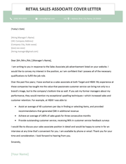 Retail Manager Cover Letter Example, Template, & Tips