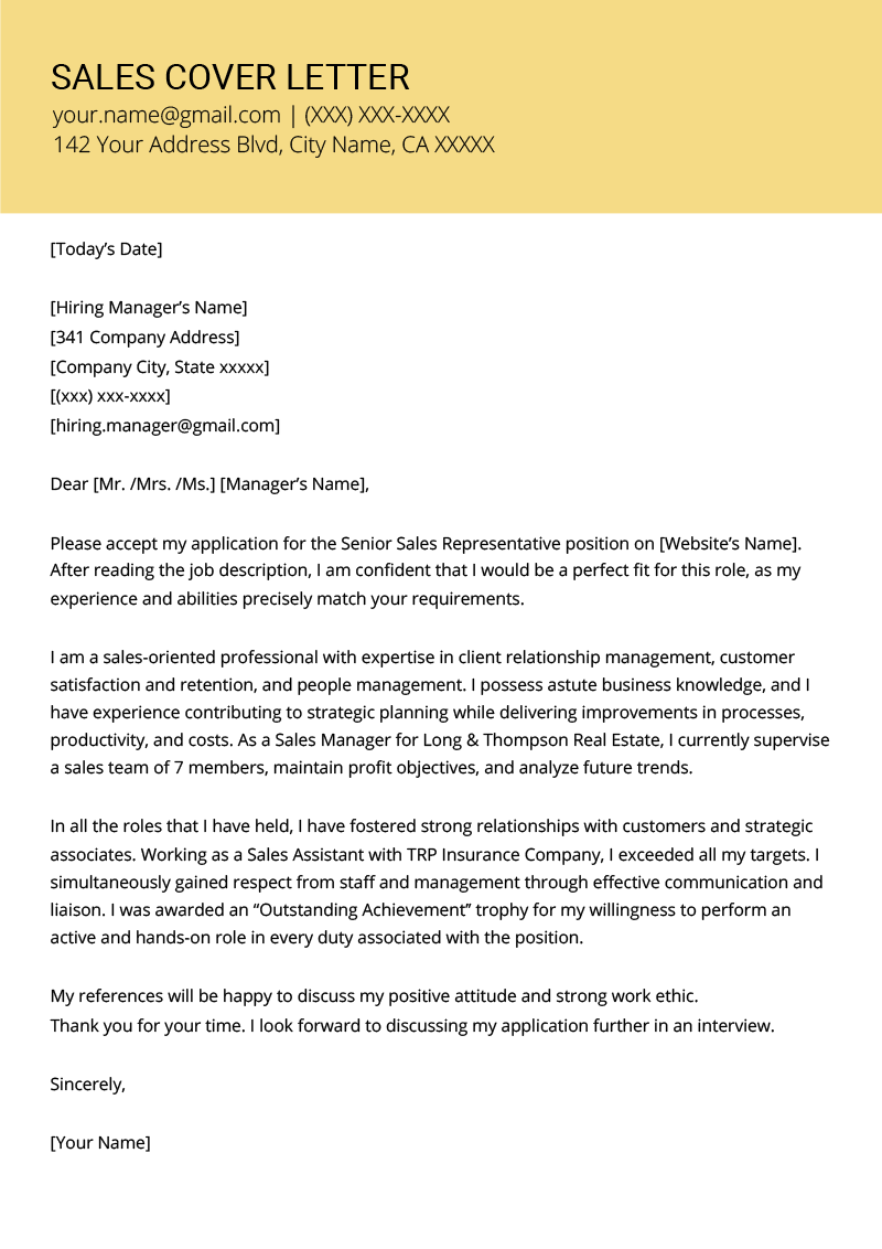 Marketing Cover Letter No Experience from resumegenius.com