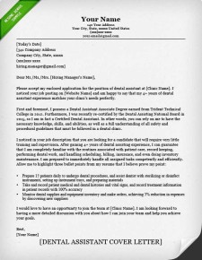 dental assistant and hygienist cover letter examples rg