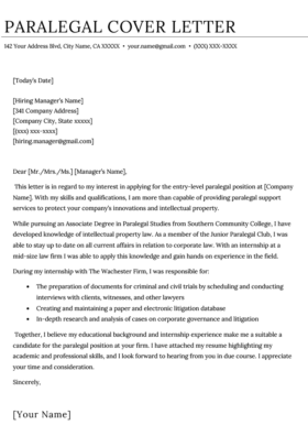 Entry Level Receptionist Law Firm Cover Letter October 2021