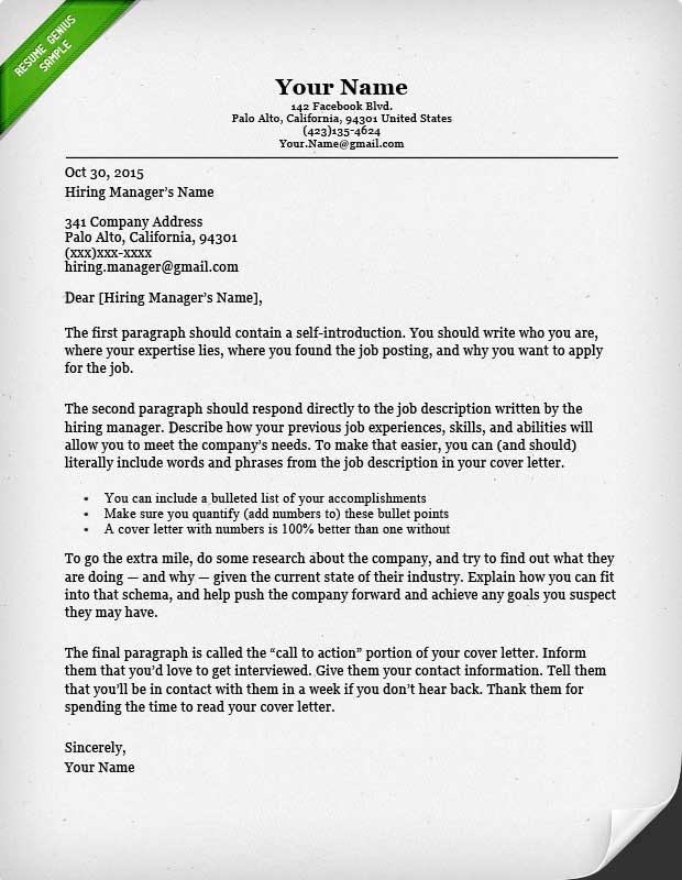 40 Battle-Tested Cover Letter Templates for MS Word ...