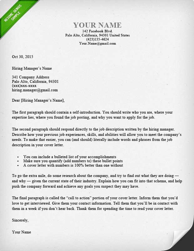 40 Battle-Tested Cover Letter Templates for MS Word | Resume Genius