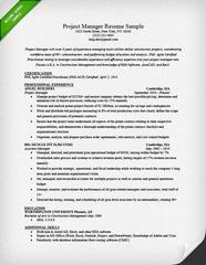 Project Manager Resume Sample Writing Guide RG