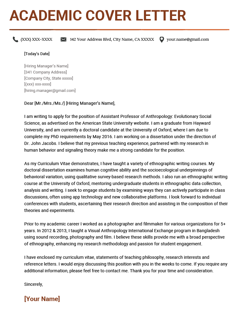 Sample Of Cover Letter For Teaching from resumegenius.com