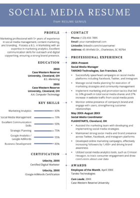 Social Media Marketing Cover Letter from resumegenius.com