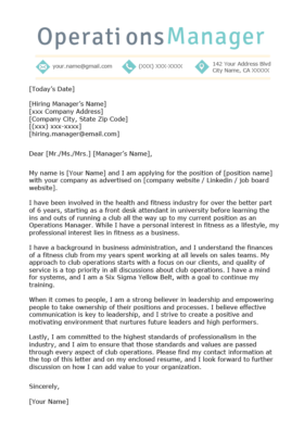 Property Manager Cover Letter Sample Download For Free Rg