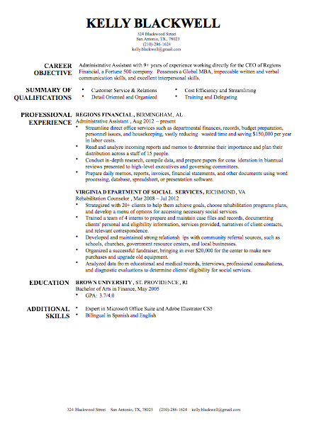 harvard resume template free download