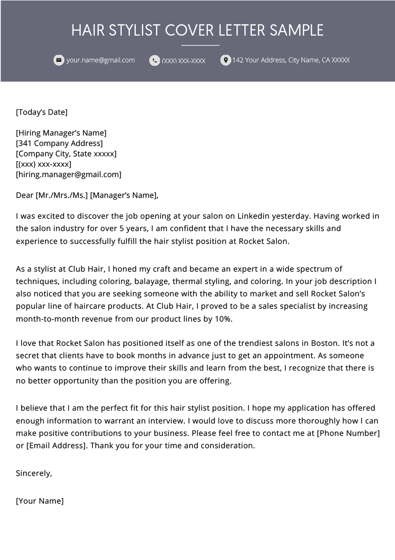 Opening A Cover Letter from resumegenius.com