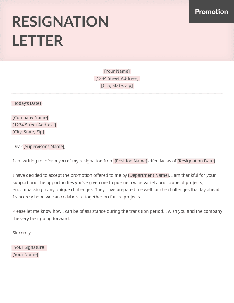 Resignation Letter Examples Templates How To Write