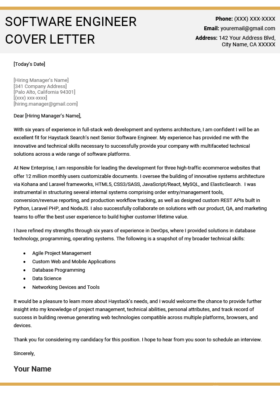Computer engineer resume cover letter qa