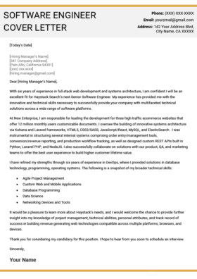 Information Technology It Cover Letter Examples