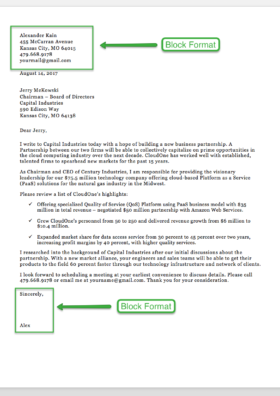 Business letters examples