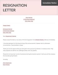 21 Resignation Letter Due To Personal Reasons DocTemplates