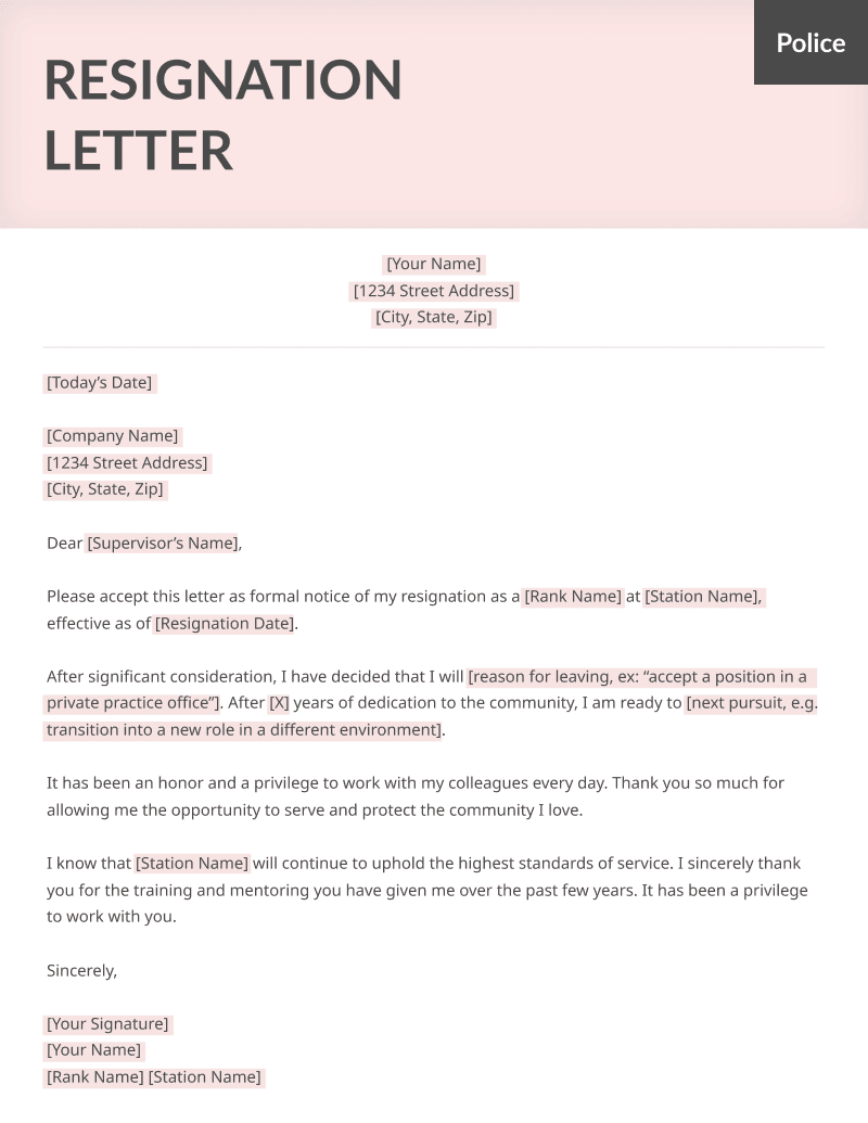 Resignation Letter Bad Boss from resumegenius.com