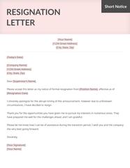 Life Specific Resignation Letter Samples Resume Genius