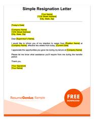 Two Weeks Notice Letter Sample Free Download