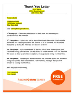 heading thank letter you Business 75 Templates Letter Letter  Free   Sample   RG Format