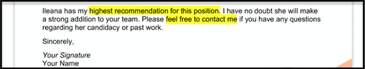 Structure Of A Letter Of Recommendation from resumegenius.com