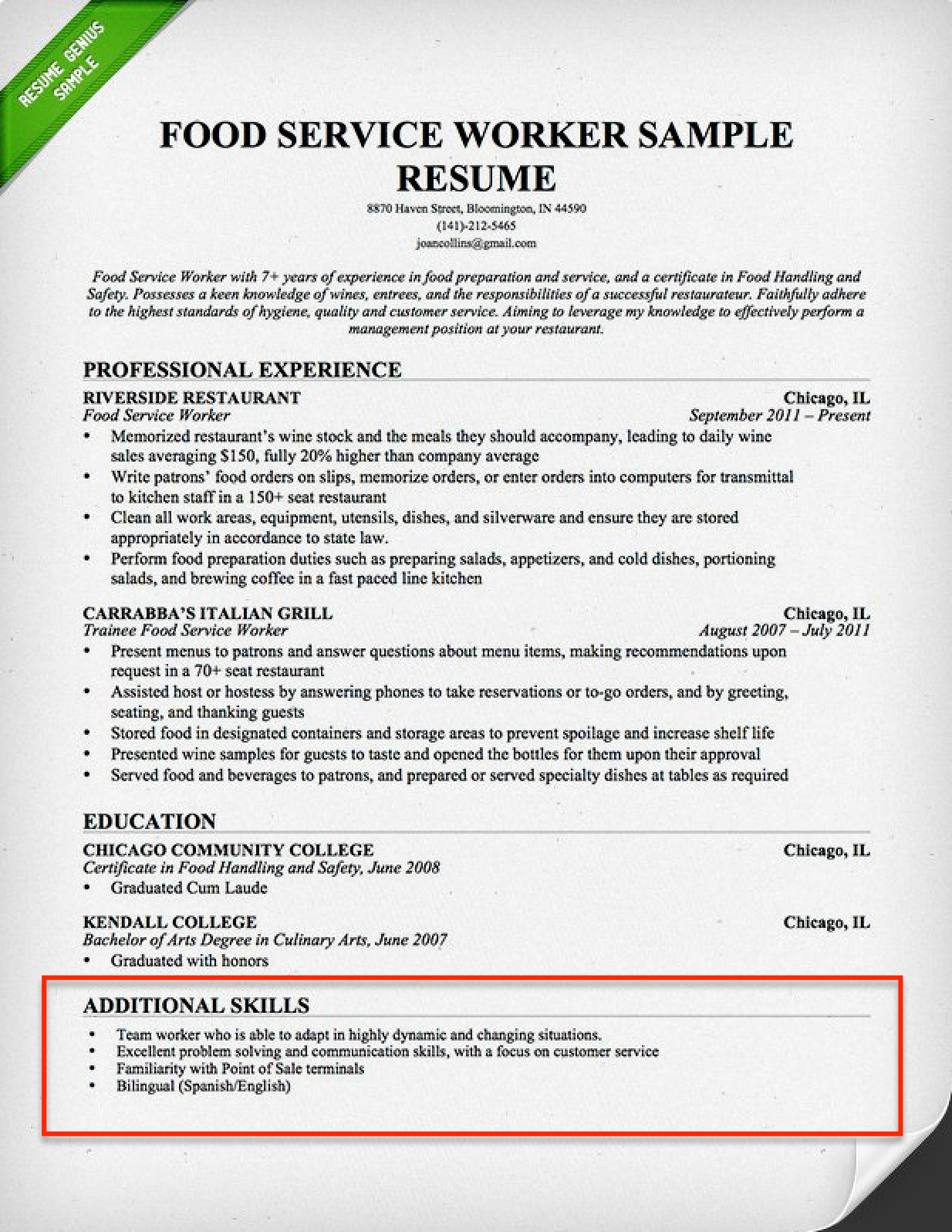 examples-of-resumes-with-skills-listed