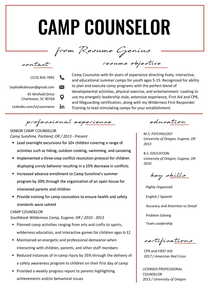 resume for sales manager position   5