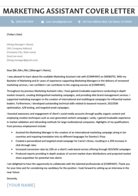 Copywriter Cover Letter Example For Download