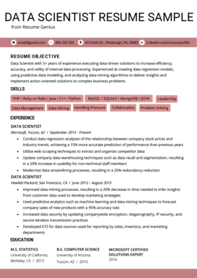 Data Scientist Cover Letter Sample & Tips  Resume Genius