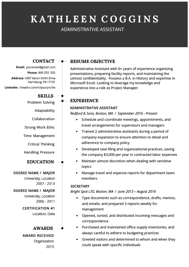 Cover Letter Objective Statement from resumegenius.com